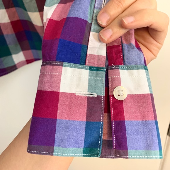 Classic Fit Non Iron Plaid Brook Brothers Oxford - Picture 8 of 8